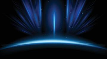 Blue light luxury abstract Background, with speed line effects, template for award backdrop. vector
