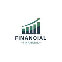 business graph icon represents growth and success, illustrated in a simple design suitable for a logo vector