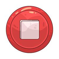 stop button illustration vector