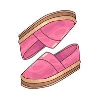 illustration of Espadrilles vector