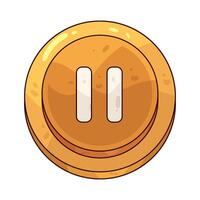 pause button illustration vector