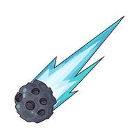 illustration of a comet vector