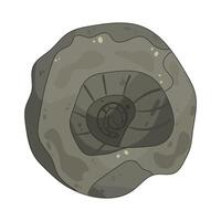 Space Fossil illustration vector