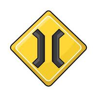 illustration of Bridge Ahead vector