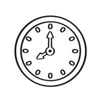 icon timer stopwatch line monochrome simple vector