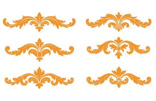 Ornamental Lines and Fancy Floral Elements Beautiful Frame Design vector