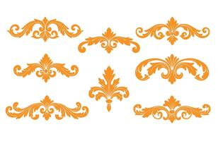 Luxury Swirl Patterns and Elegant Ornamental Lines Embellished Art vector