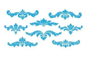 Luxury Swirl Patterns and Fancy Floral Elements Timeless Decoration vector