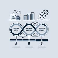 Business infographics process. Timeline-infographics with-3 steps, and-options.Vector-design. vector