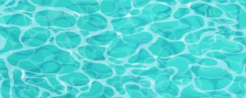 Water ripple surface pool or ocean water with glares sunlight reflections, game texture top view. Beach sea clean and deep water. vector