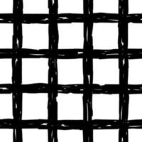 Black and white Checkered Seamless Pattern Grunge vector