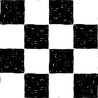 Grunge Checkerboard Seamless Pattern vector