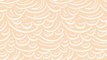 Pastel plain print. Abstract organic shapes seamless pattern. hand drawn sketch unique forms semicircle lines. Contemporary minimalist ornament vector