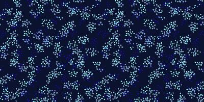 Seamless spotted pattern. Colorful blue background. hand drawn sketch. Plain ornament with abstract shape random dots, spots, drops snowflakes vector