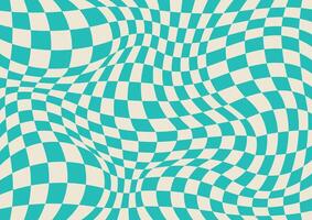 Checkered background. Psychedelic checkerboard texture. vector