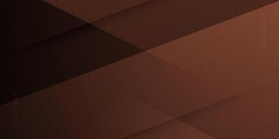 Abstract dark brown geometric overlap square pattern with shadow. Realistic banner background. vector