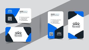 Sleek , Modern Business Card Template vector