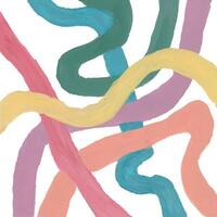 a painting of colorful lines and shapes vector