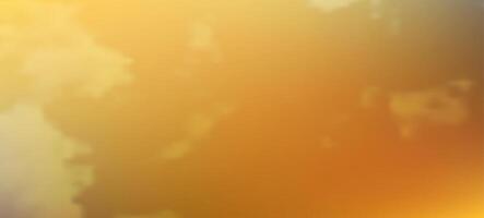 Modern yellow gradient backgrounds with clouds. Header banner. Bright abstract presentation backdrop. illustration vector