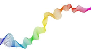 Abstract backdrop with colorful gradient lines on white background. Modern technology background, wave design. illustration vector