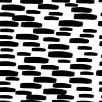 Seamless pattern with dark drawn scribble smear on white background. Abstract grunge texture. illustration vector