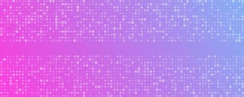 Abstract geometric background with squares. Violet pixel background with empty space. illustration vector