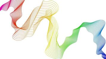 backdrop with colorful wave gradient lines on white background. Modern technology background, wave design. illustration vector
