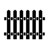Fence icon isolated on white background for your web and mobile app design, Fence logo concept. vector