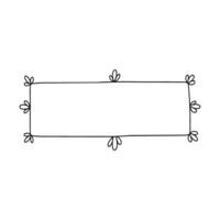 Frame doodle icon. Drawing sketch illustration hand drawn line. vector