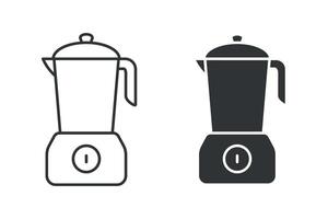 Blender icon on white background. art image illustration, isolated on white background. vector