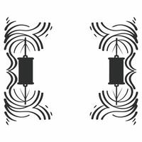 Abstract digital art of Diwali lanterns and glowing patterns representing a cultural gathering Clean Set 7 vector