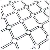 Abstract digital matrix seamless design with interconnected data streams and modular tile grids highlighted by isolated whitebalance Clean Set 2 vector