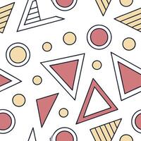 Abstract geometric shapes seamless tile pattern vibrant isolated white background perfect for creative branding packaging Clean vector