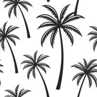 Abstract palm tree seamless pattern artistic isolated white background ideal for creative projects posters wallpapers digital media Clean vector