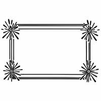 Abstract Rangoli and Sparkler Lines Border Clean vector