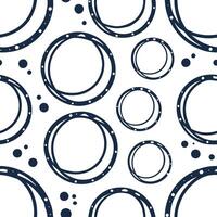 Abstract painted circle tile pattern with artistic splashes and drips on white for expressive visuals Clean vector