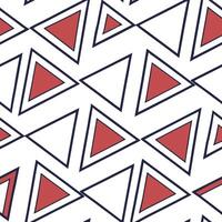 Abstract triangles seamless tile pattern bold isolated white background perfect for contemporary branding packaging Clean vector