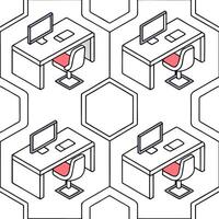 AI Enhanced Workspace Background Clean vector