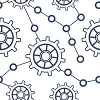 AI Driven Data Flow Elements Clean vector