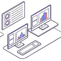 AI Powered Smart Office Background Clean vector