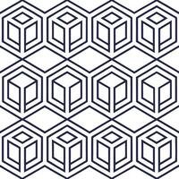 Arrange overlapping isometric cubes refine luminous edges embed crisp white separation finish futuristic tile for branding potential Clean vector