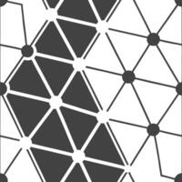 Arrange triangular tech lines floating micro shapes wide white gaps bold angles for advanced geometric layout Clean vector