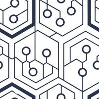 Arrange structured cyber matrices with geometric data streams layering white accents on seamless tiled backgrounds Clean vector