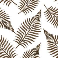 Art Deco fern seamless tile pattern with symmetrical fern motifs and gold accents for luxurious living rooms Clean Set 4 vector