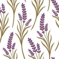 Art Deco lavender seamless tile pattern with symmetrical lavender motifs and gold accents for glamorous interiors Clean vector