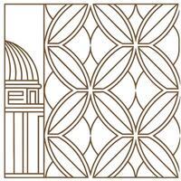 Art deco seamless pattern with metallic lines for modern luxury Clean vector
