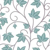 Art Nouveau vine seamless tile pattern with flowing lines and pastel colors ideal for elegant dining rooms Clean vector