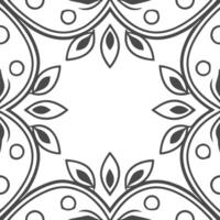 Art nouveau frame seamless tile pattern with flowing lines and organic forms Clean vector