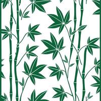 Bamboo and ivy seamless pattern lush isolated white background perfect for garden textiles branding packaging Clean vector
