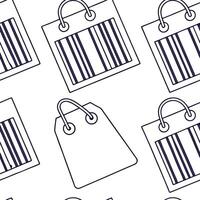 Bar code price tag Clean vector